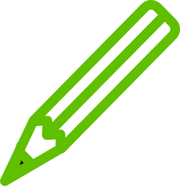 Green Pencil - Green Pencil Png (576x597)
