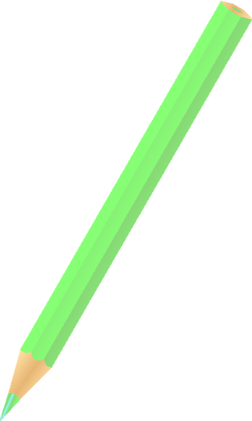 Color Pencil Light Green - Pencils Color Vector Icon (360x600)