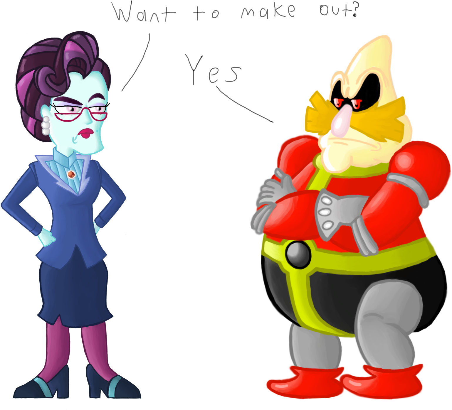 Want To Make Out E S Doctor Eggman Cartoon Vertebrate - Mlp Dr Eggman (1997x1450)