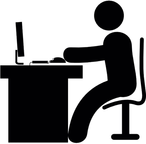 Office Desk - Working People Icon Png (512x512)