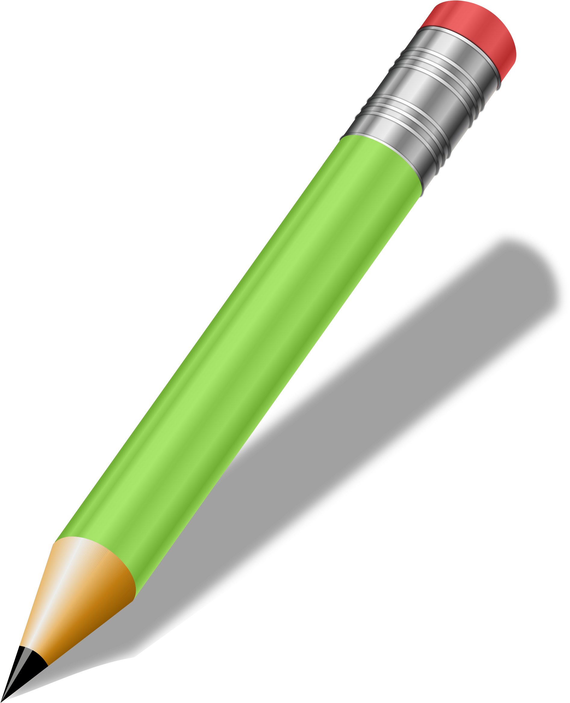 Short Realistic Pencil - Clip Art Of Pen (1920x2400)