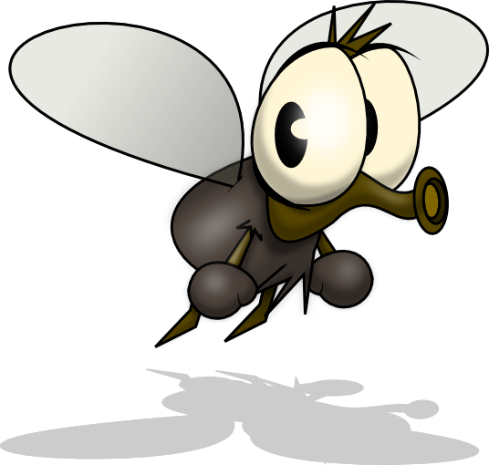 Cartoon Clipart Mosquito - Cute Mosquito Clipart (536x510)
