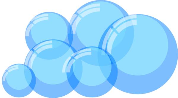 Soap Bubbles Clip Art Happy Soap Bubbles Smiling - Circle (600x332)