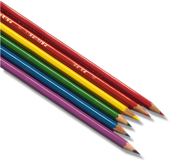 Transparent Png Image Pencil 657 Free Icons And Png - Draw People: With Colored Pencils (600x600)