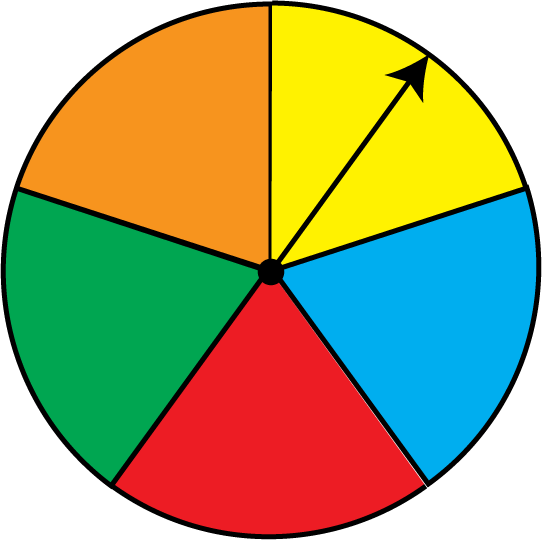 Math Clip Art Spinner 5 Sections Result - Spinner Clipart (542x540)