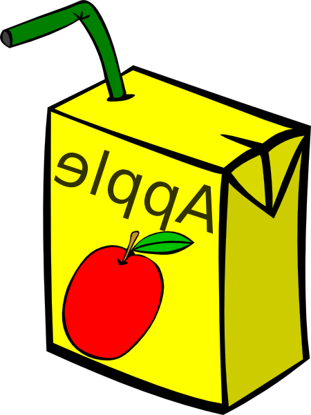 Apple Juice Box Clip Art - Colouring Page Of A Juice (450x601)