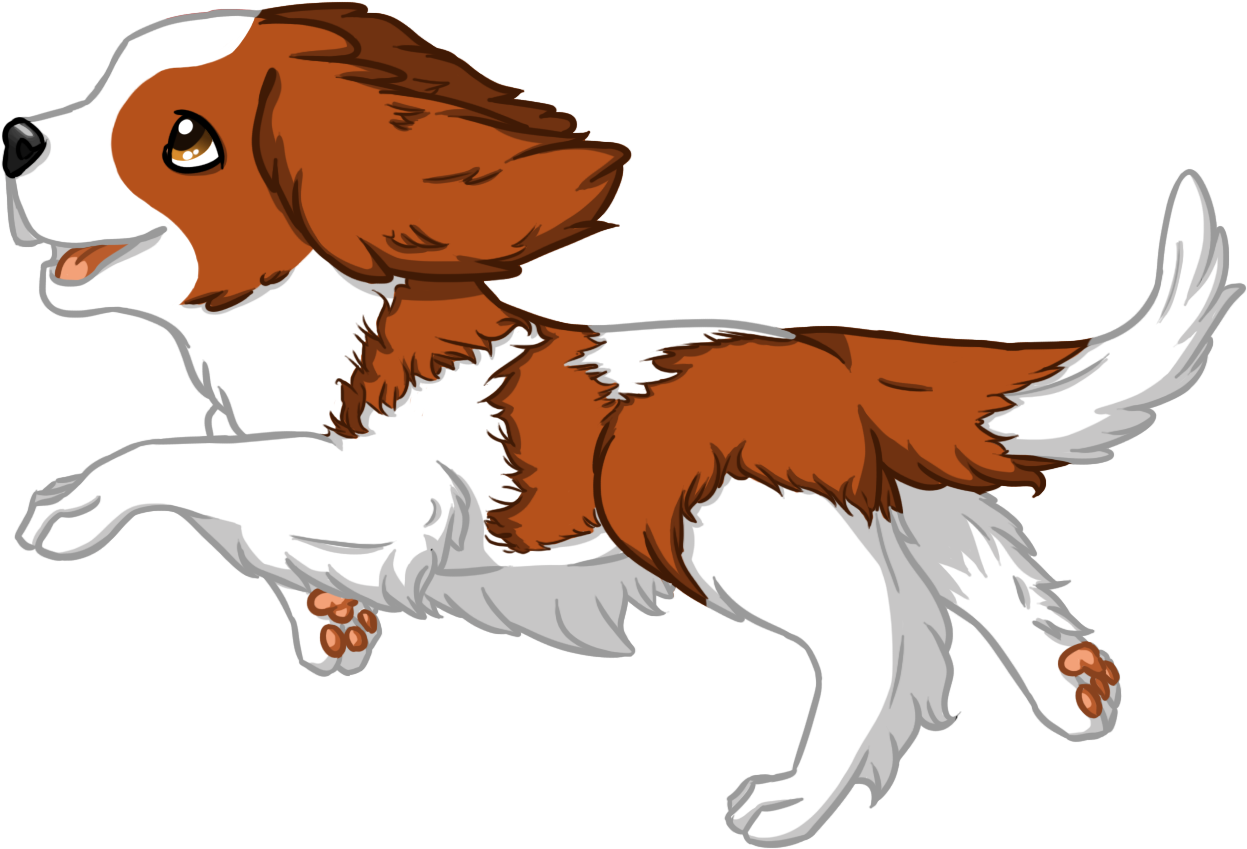Cavalier King Charles Spaniel Beagle Pug Clip Art - Cavalier King Charles Spaniel Beagle Pug Clip Art (1390x925)