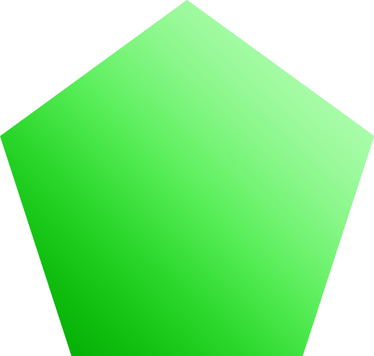 Pentagon Clipart Green - Inanimate Objects 3 Bodies (531x506)