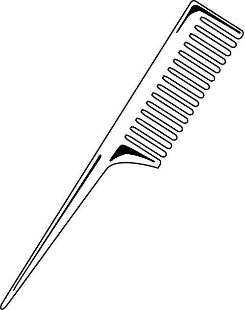 Comb Hairbrush Drawing Clip Art - Drawing Of A Comb (500x633)