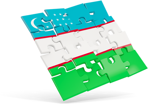 Illustration Of Flag Of Uzbekistan - European Union Logo Puzzle (640x480)