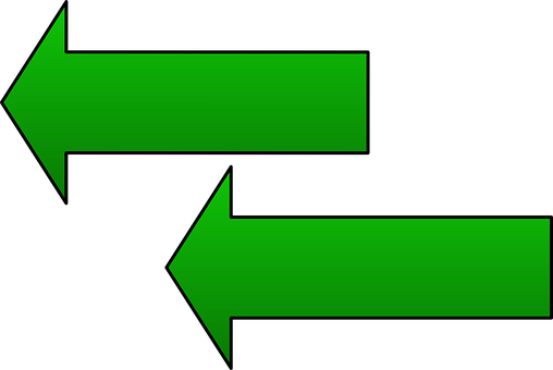 Arrows, Next, Direction, Green, Parallel - Parallel Arrows (508x340)