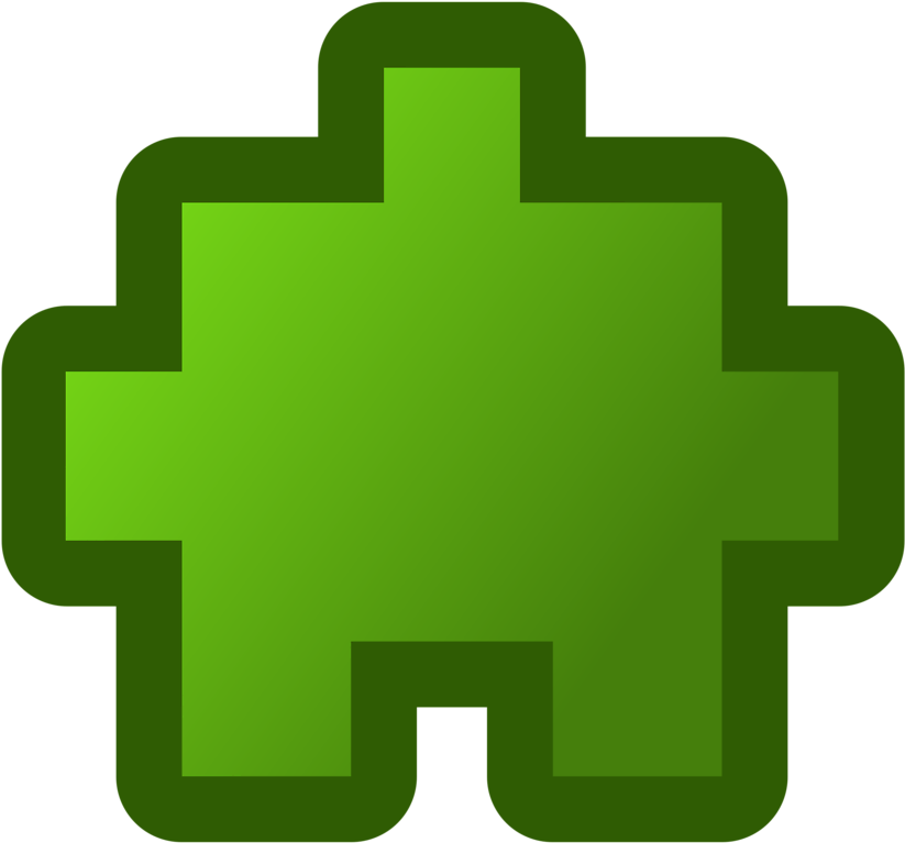 Illustration Of A Green Puzzle Piece - Clip Art (958x958)