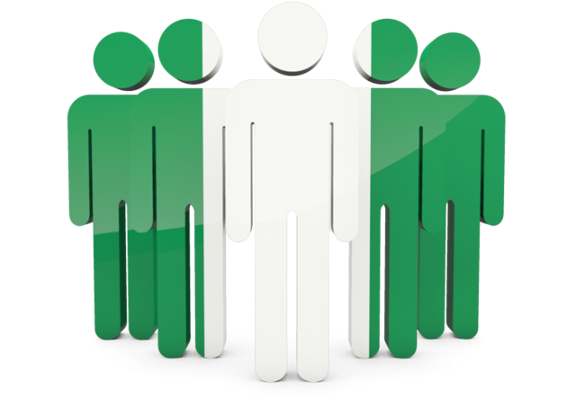 Illustration Of Flag Of Nigeria - People With Brazil Flag (640x480)