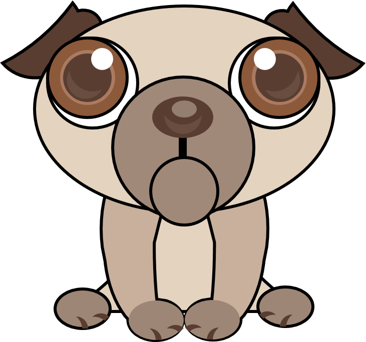 Pug Vector By Sleepbud3 - Pug Vector By Sleepbud3 (731x684)
