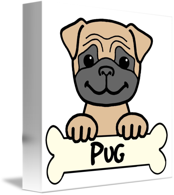 Pug Pug Oval Ornament (582x650)
