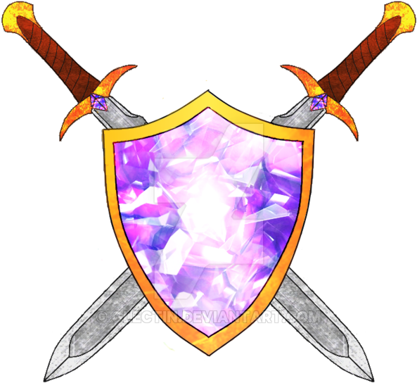Crossed Swords By Glectin - Sword (600x600)