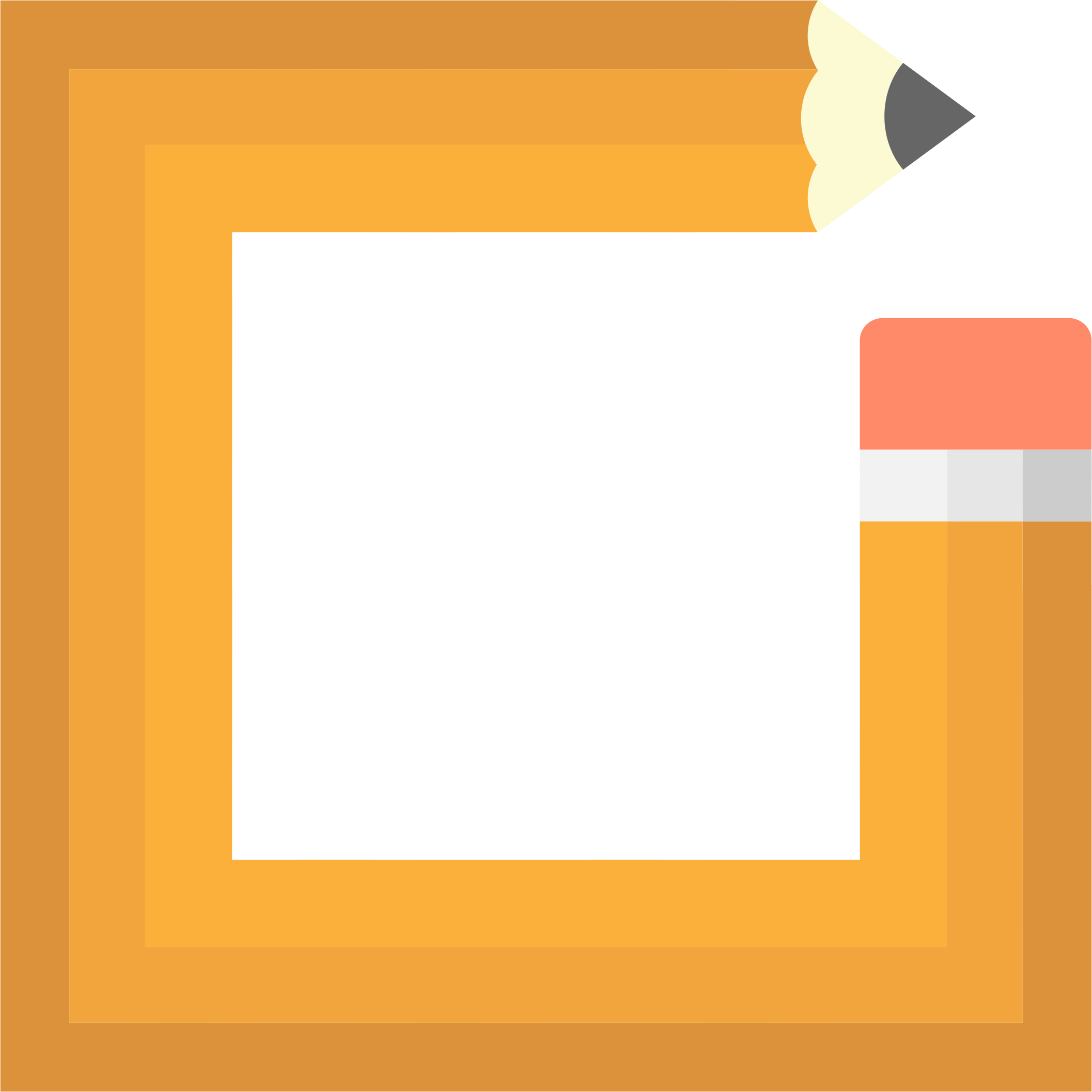 Pencil Clipart Photo Frame - School (2114x2114)