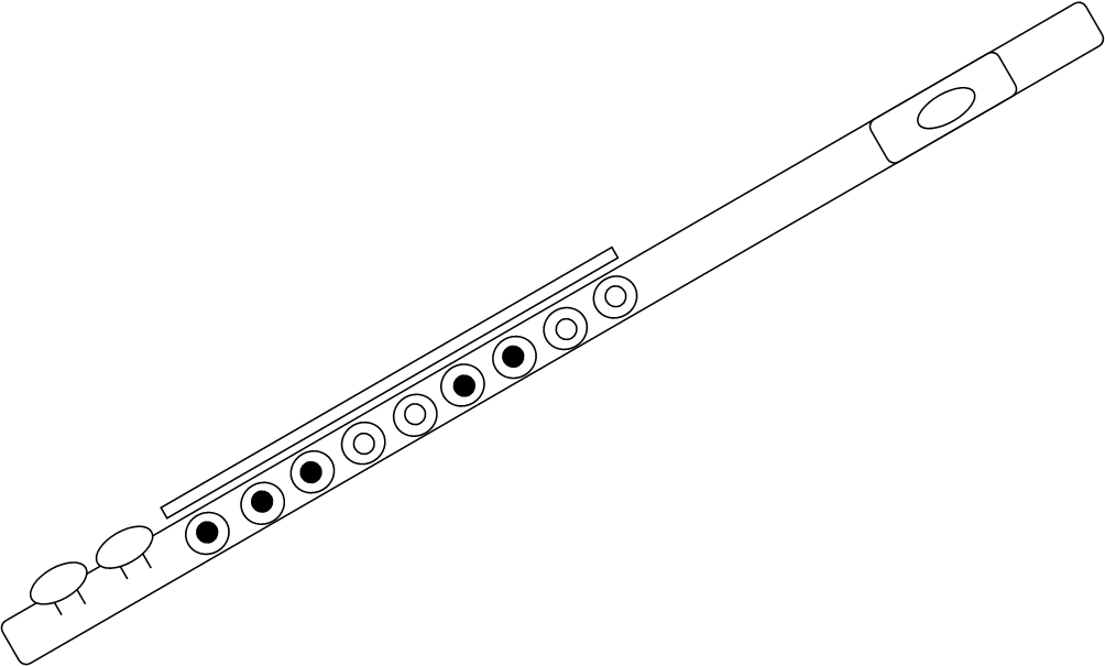 Flute Clipart Drawn - Flute (1004x605)