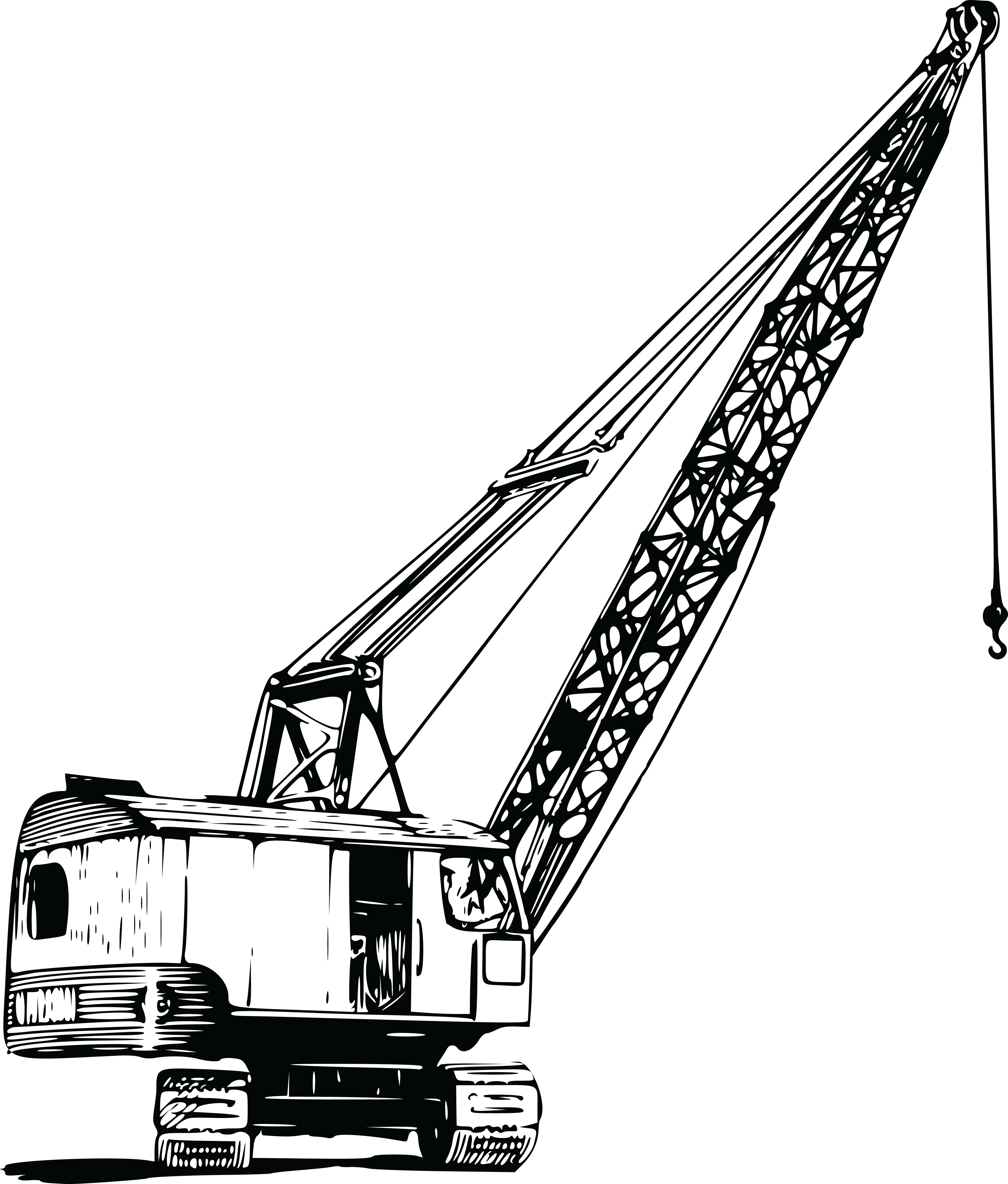 Free Clipart Of A Construction Crane - Construction Crane Clip Art (4000x4700)