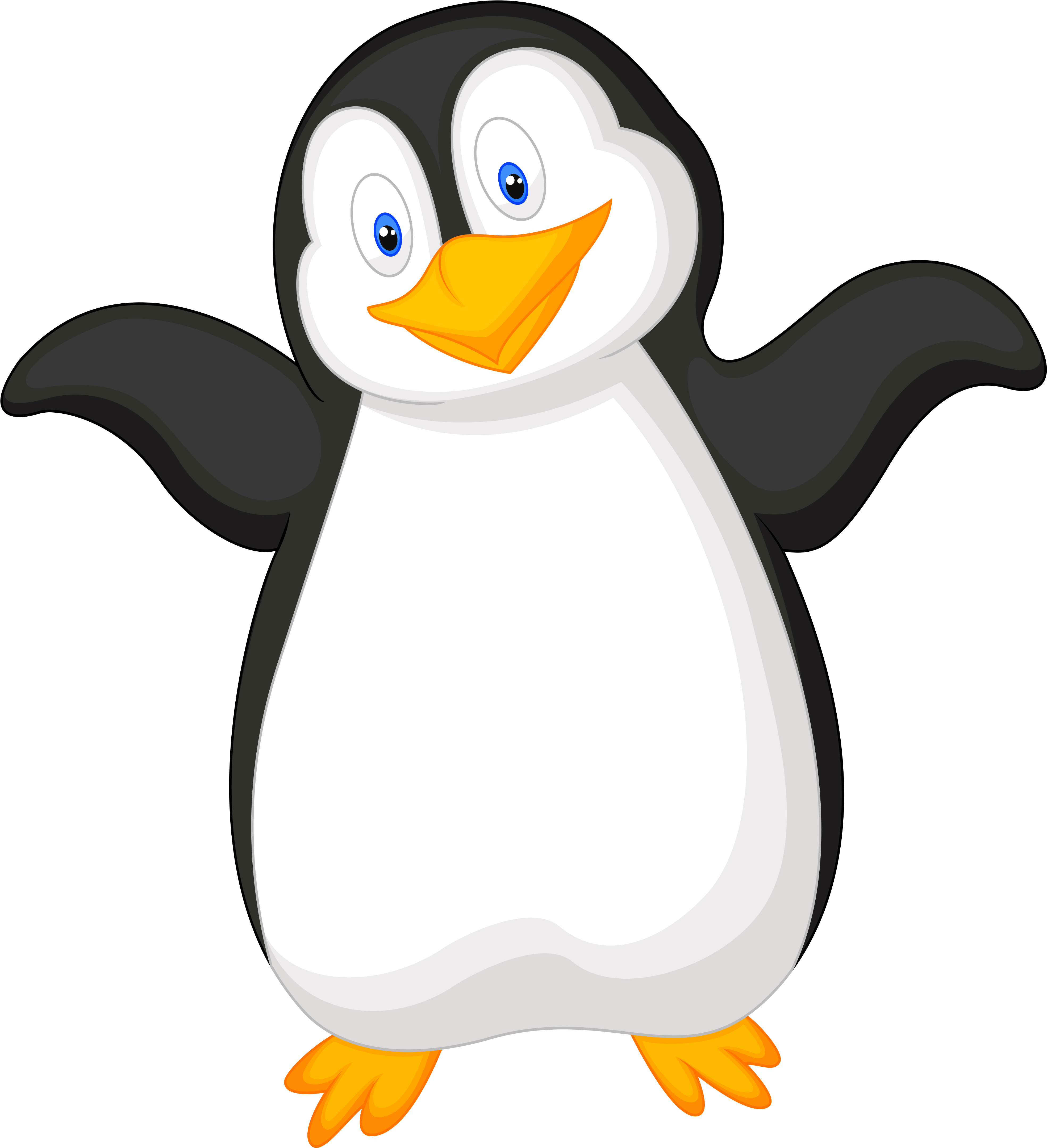 0 Ffa7f Bdf3b5f5 Orig - Pinguino Clipart (4232x4528)