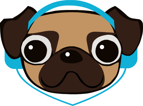 Pug Dog Music (500x371)