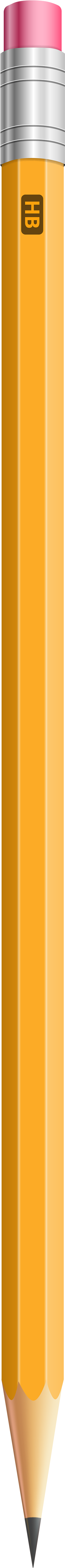 Classic Pencil Png Clip Art - Orange (596x6000)