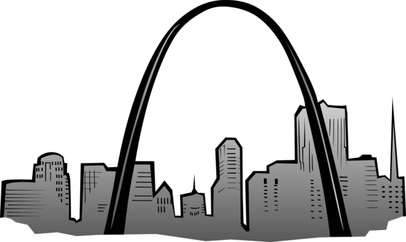 Arch Clip - St Louis Arch Clip Art (586x349)
