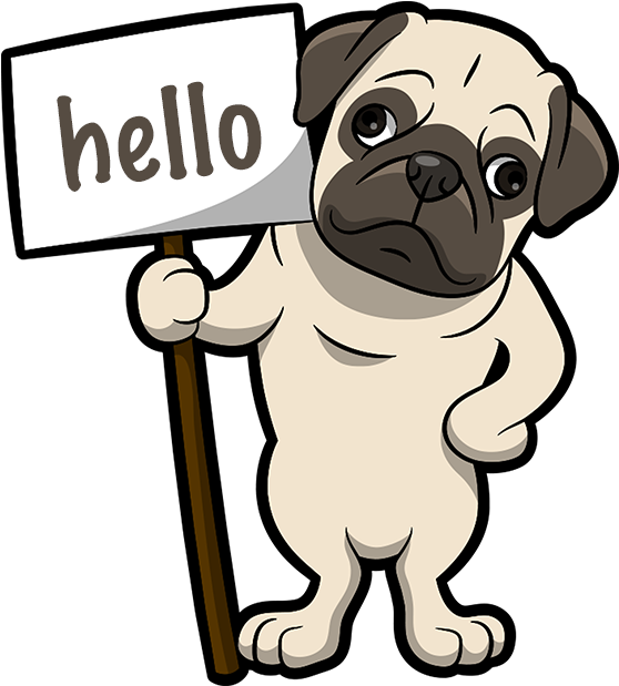Pug Emoji & Sticker Messages Sticker-6 - Sticker (618x618)