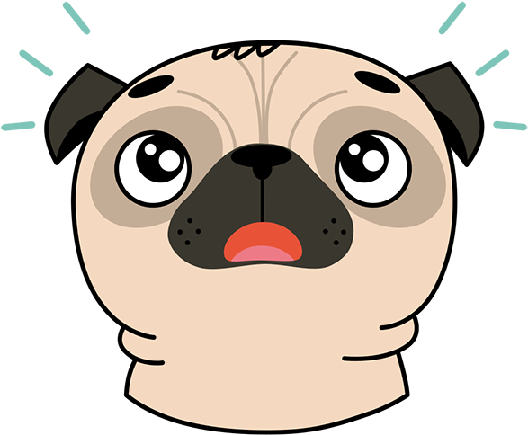 "extra-pack" For The Pug Life Emoji App Inspired By - Pug (600x600)
