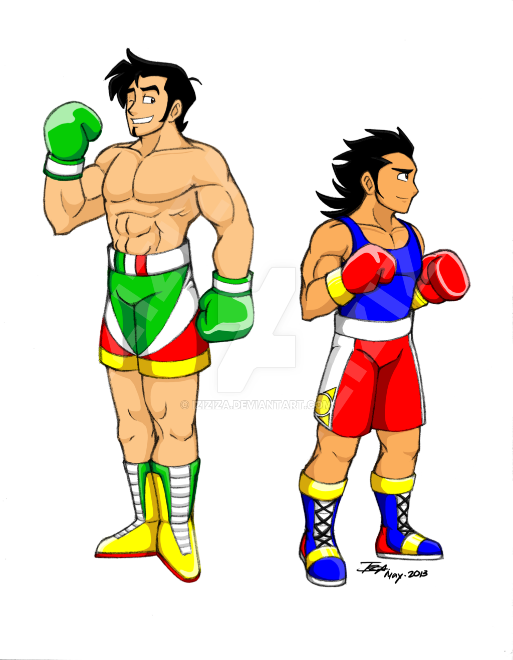 Boxing Days By Iziziza Boxing Days By Iziziza - Cartoon (1024x1319)