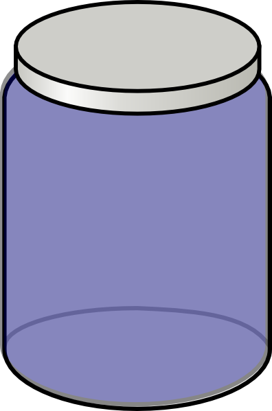 Jar Clipart Lolly Jar - Jar Blue Cute Clipart (396x599)