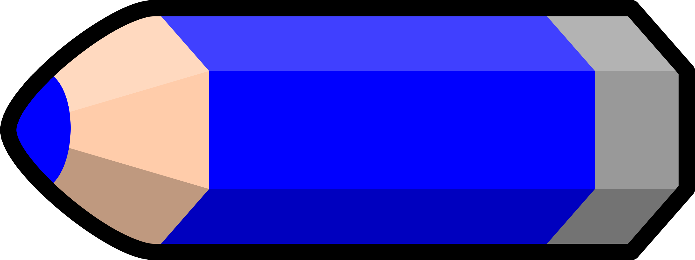 Clip Arts Related To - Blue Pencil Clipart (2400x898)