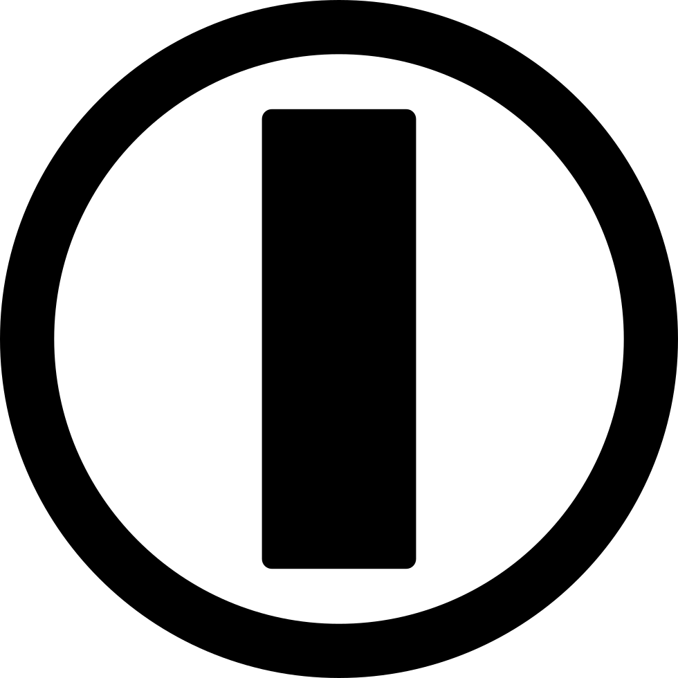 Circle symbol. Знак круглый с полоской. Круглый символ it. Знак включения тока. Знак включение черно белое.