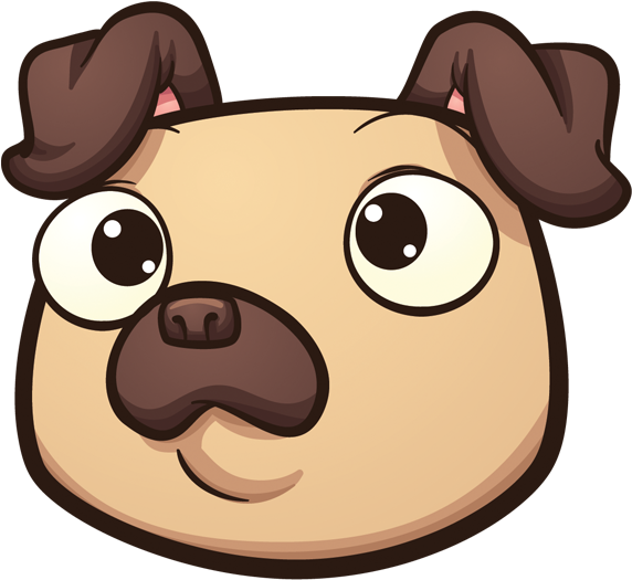 Pug Emoji & Stickers Messages Sticker-1 - Dog (618x618)