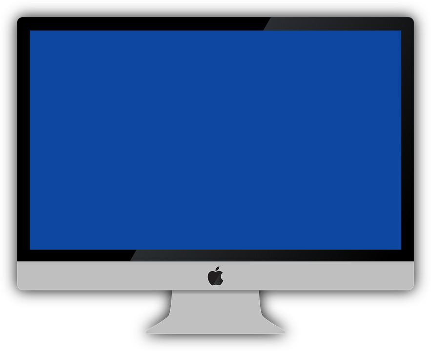 Pencil Clipart Monitor - Tela De Computador Mac (883x720)