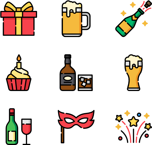 Party 50 Icons - Evenement Icon (600x564)