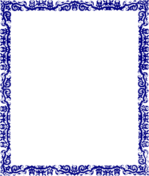 Blue Border Design Clip Art At Clipart Library - Border Line Design (504x593)