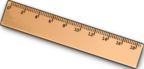Ruler Clip Art At Clker Com V - Ruler Clipart (600x287)