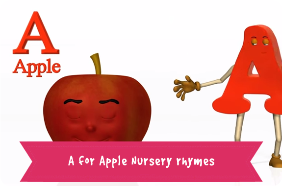 A For Apple Nursery Rhymes - Poker (600x400)
