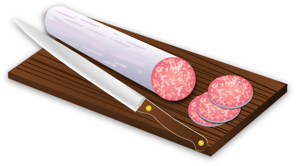 Salami Clipart Transparent - 9 Pounds Weight Loss (600x338)