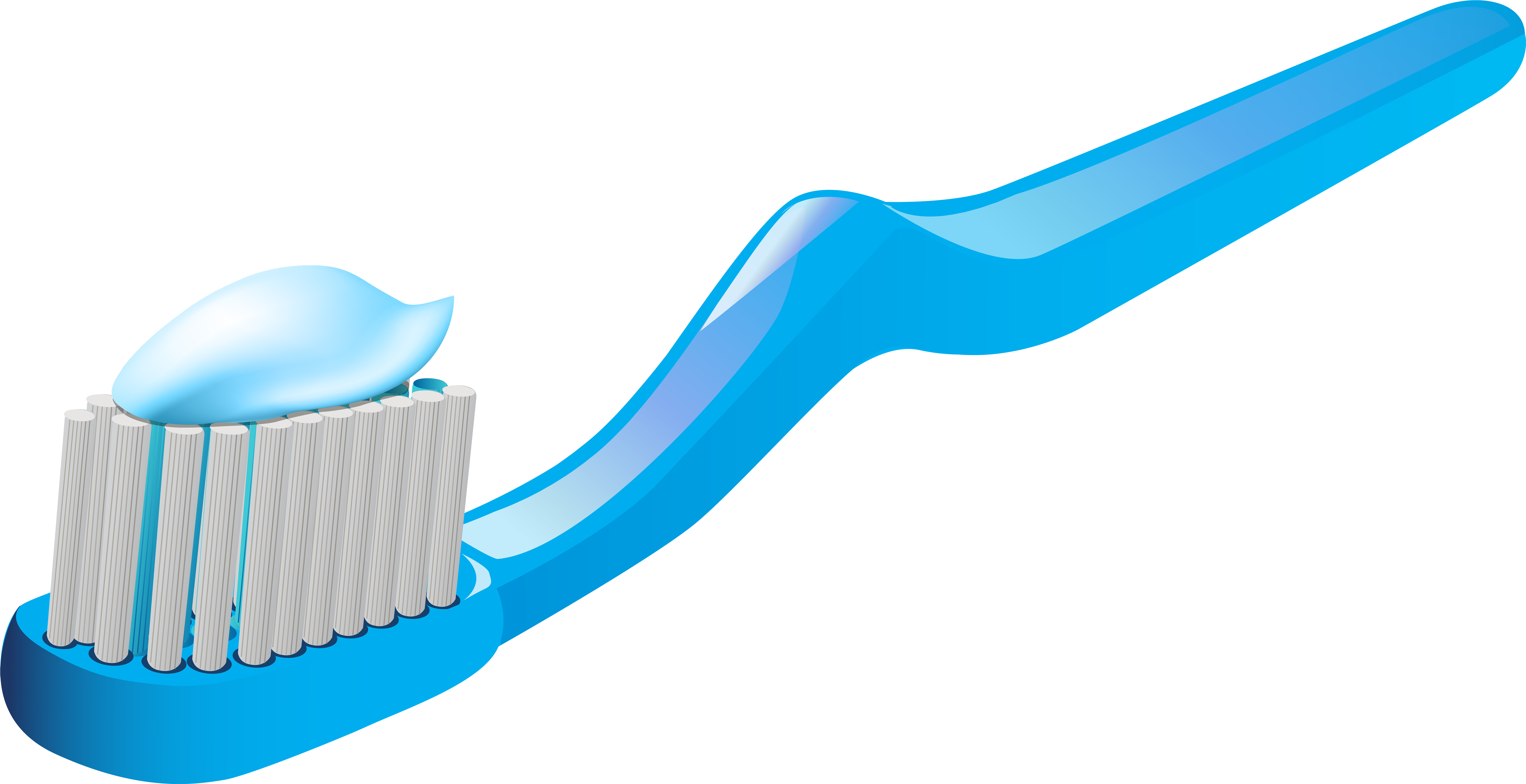 Toothbrush And Toothpaste Png Clip Art - Toothbrush With Toothpaste Png (8000x4113)