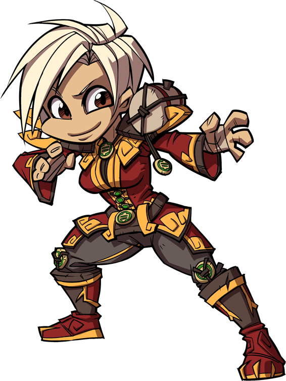 Monk By Zeon In A Tree - World Of Warcraft Monk Chibi (566x754)