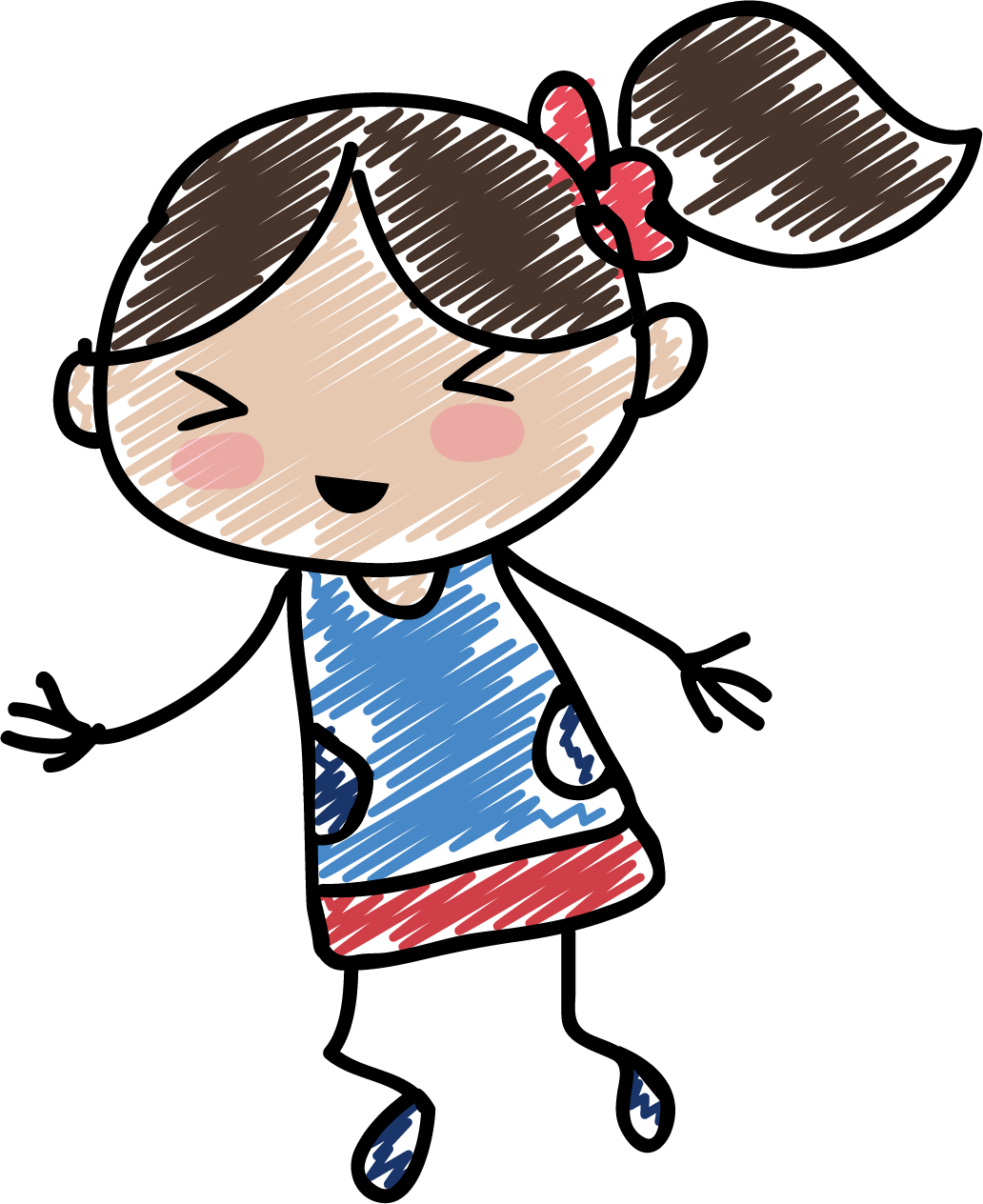 Handmade Kids Clip Art - Desenho Infantil Educativo (1032x1264)