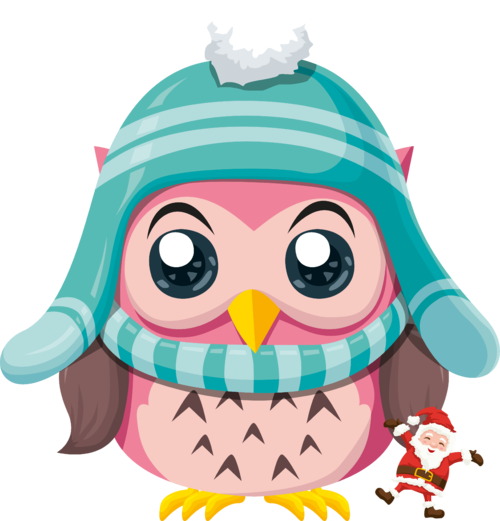 *✿**✿*navidad Fauna*✿**✿* - Christmas Owls Square Necklace Collection -- Choice (500x521)