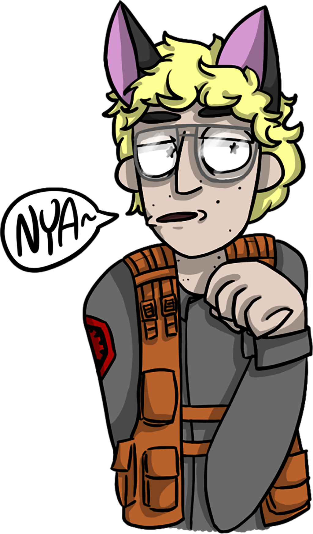 Spittingoutthademonz Matt The Neko Radar Technician - Cartoon (1024x1744)