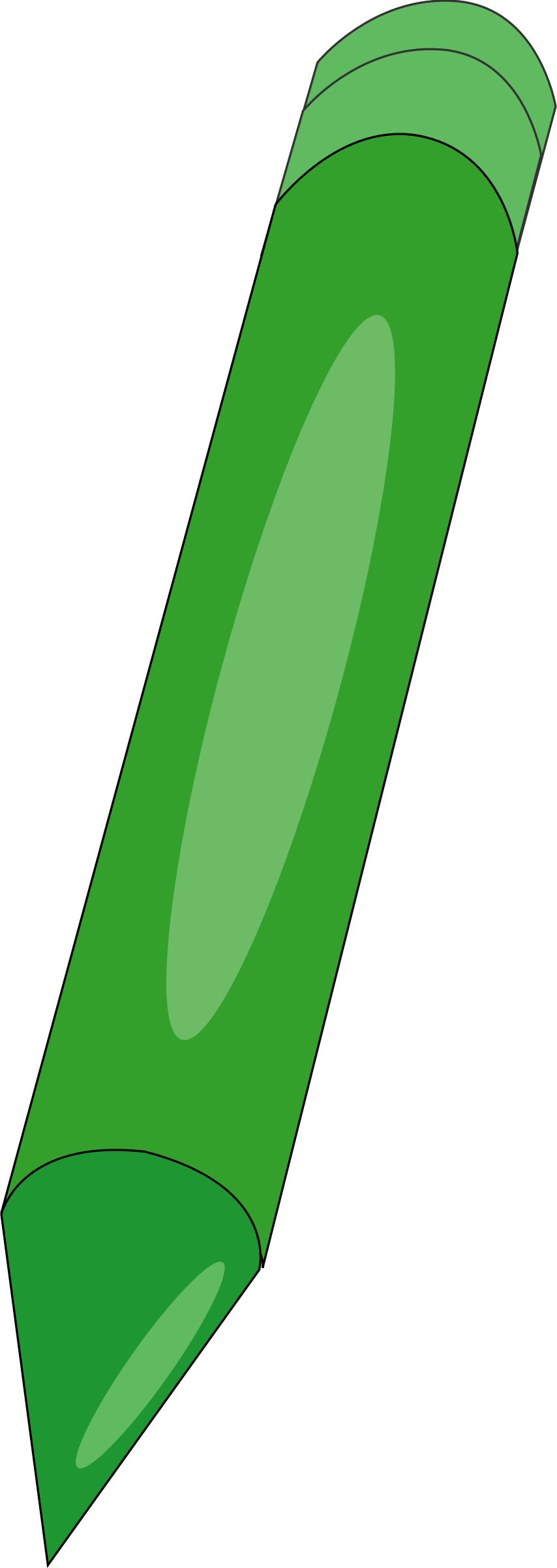 Pen Ak Student - Green Pen Clipart (854x2400)