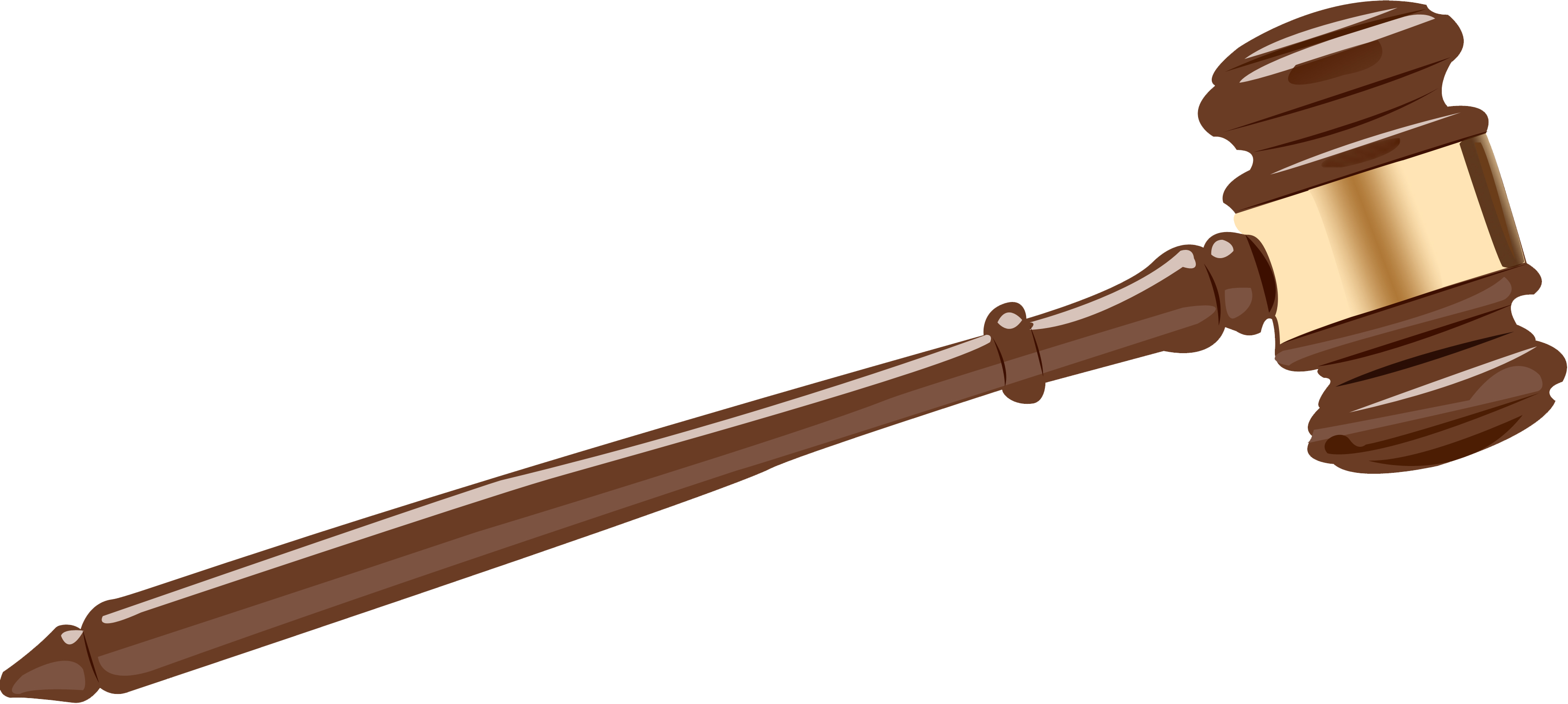 Court Hammer Png - Transparent Gavel (3429x1541)