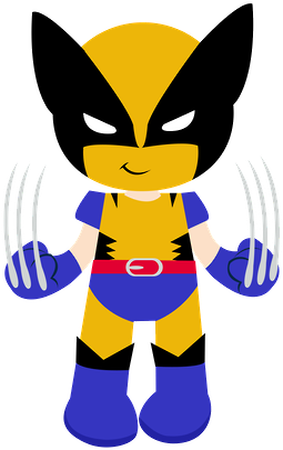Super Heróis E Heroínas - Wolverine Clipart Png (286x430)
