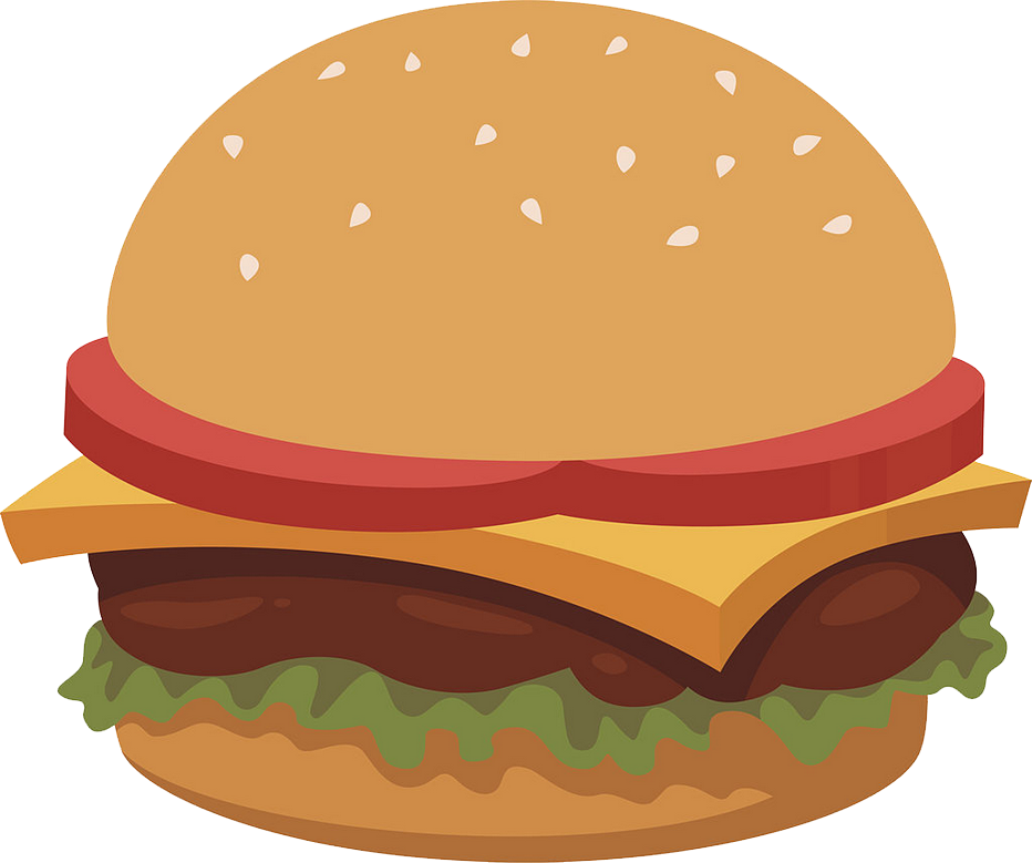 Cartoon Image Of Burger (932x779)