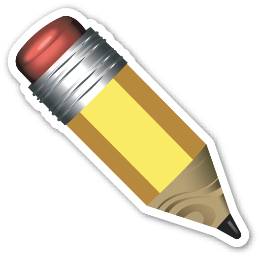 Pencil - Emojistickers - Com - Back To School Emoji Png (528x523)